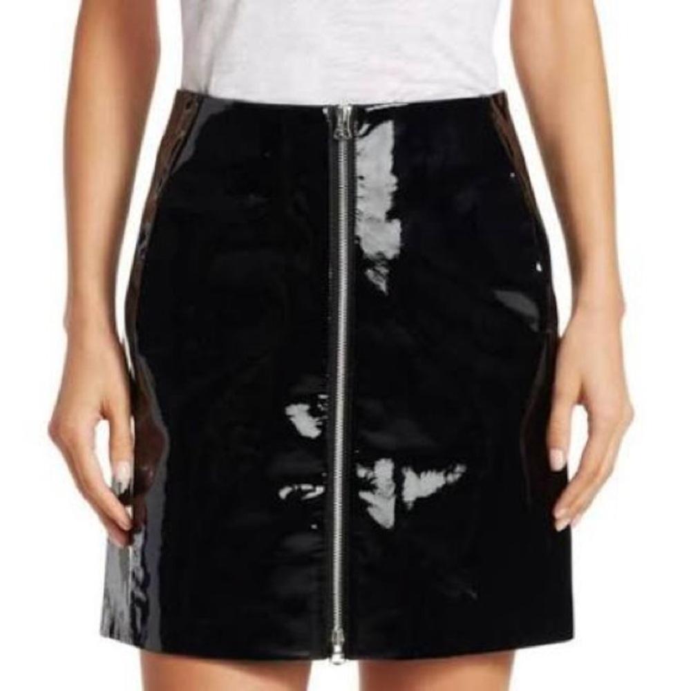 Rag & Bone, Heidi Patent Leather Skirt, size 26